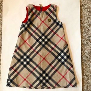 Authentic Burberry Nova Check Wool Dress